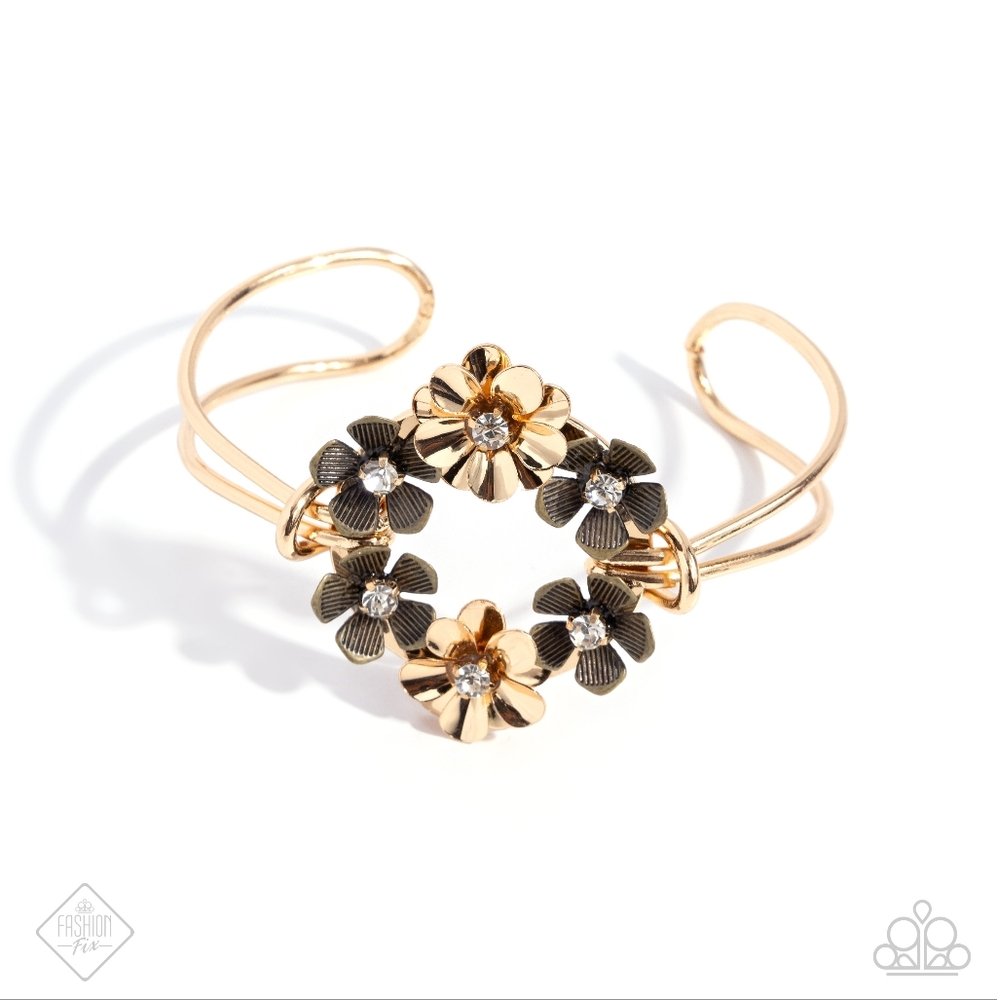 Genuine Garden Gold Bracelet Cuff Fashion Jewelry Paparazzi